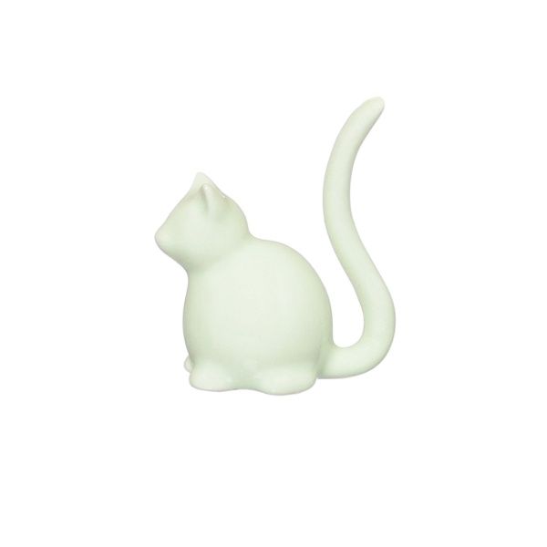 Подставка для украшений Котенок салатовый 