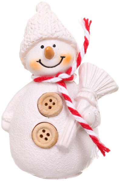 Декоративна фігура у формі сніговика APF471140 7,5 см 