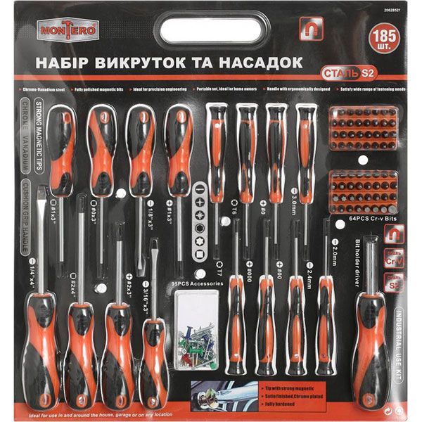 Набор отверток Montero с набором насадок MN-14832