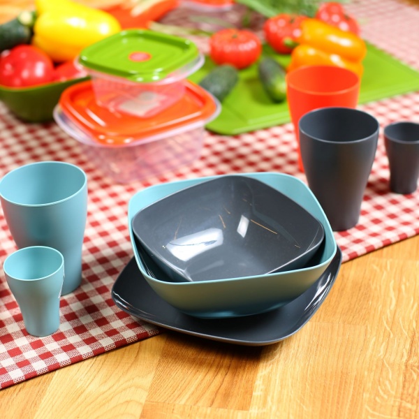 Салатник 18х18х7,5 см гранит Алеана