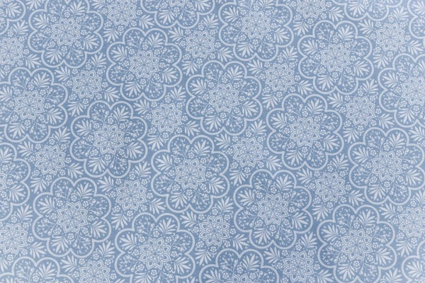 Скатерть водонепроницаемая Simfoni Кружева на голубом 136x176 см Прованс 