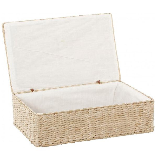 Кошик прямокутний 38х25х13 см світло-сірий