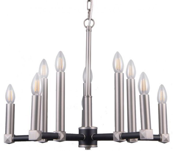 Люстра Victoria Lighting Candle SP10 10x40 Вт E14 сатин 
