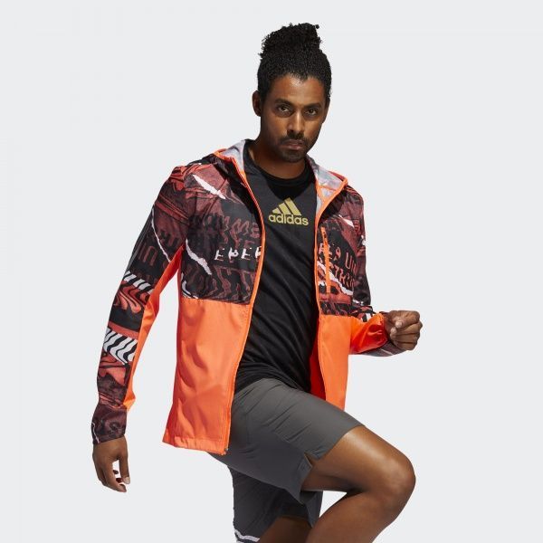 Ветровка Adidas OWN THE RUN JKT FL6988 S оранжевый