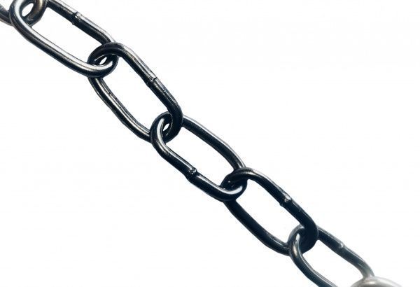 Цепь длиннозвеньевая 6 мм 1 м без покрытия