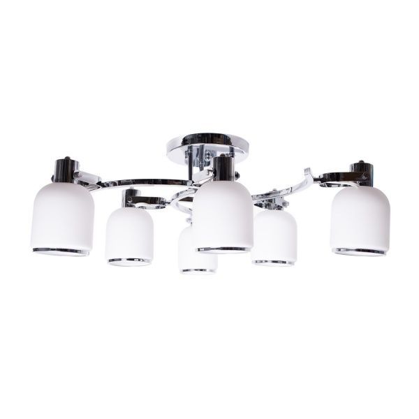 Люстра подвесная Altalusse 6x40 Вт E27 хром INL-9376P-06 Chrome 
