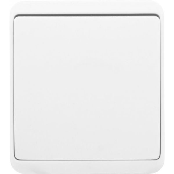 Вимикач одноклавішний HausMark Domo без підсвітки 10 А 220-250В білий HSN-SWP.H3C20G1W1-WH