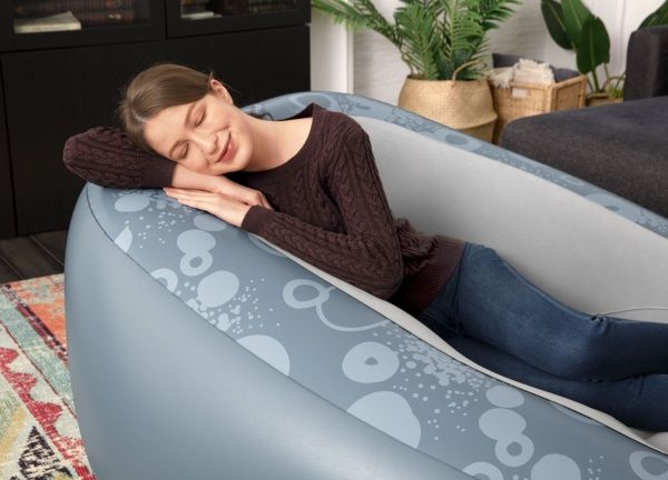 Кресло надувное Bestway Comfi cub 152х127 см серый