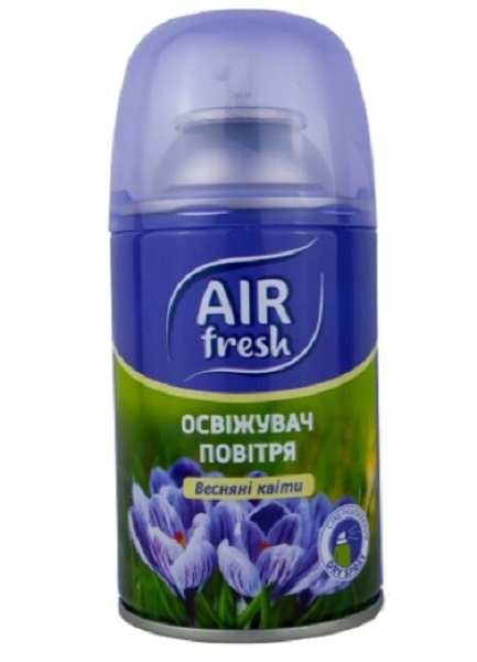 Змінний балон для автоматичного освіжувача повітря AIR fresh Dry spray Весняні квіти 250 мл