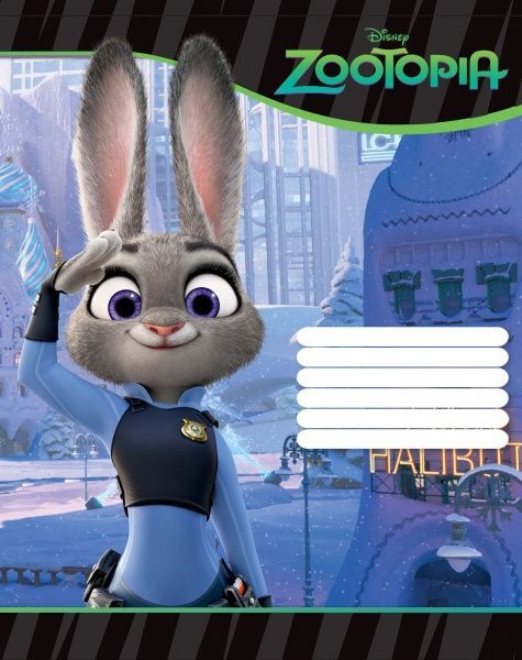 Зошит шкільний Зоотрополіс 18 аркушів у клітинку Міцар+