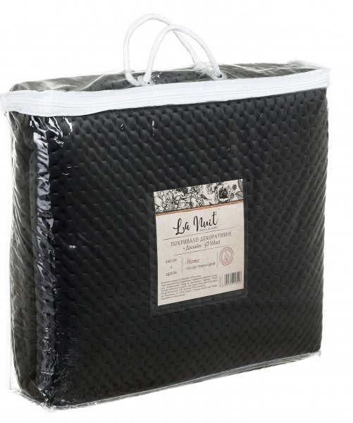 Покрывало 3D Velvet 220x240 см La Nuit темно-серый 