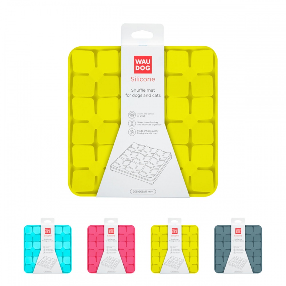 Килимок Waudog Silicone 205х205х17 мм жовтий