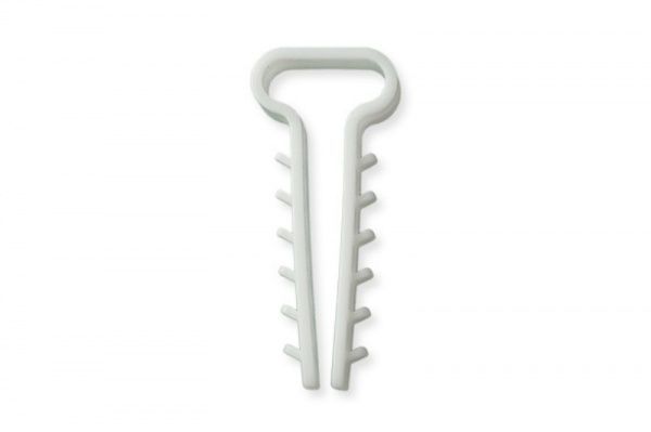 Дюбель-елка плоский (14х6) 50 шт. белый 