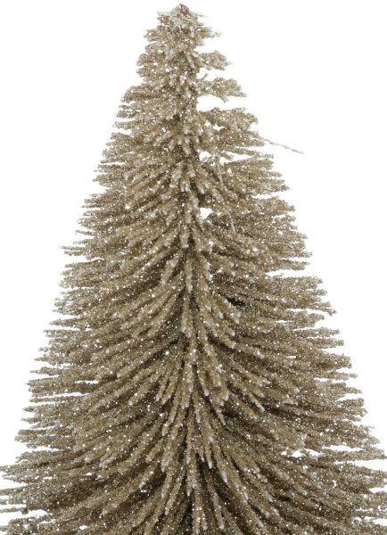 Елка декоративная настольная золотая 11x30 см