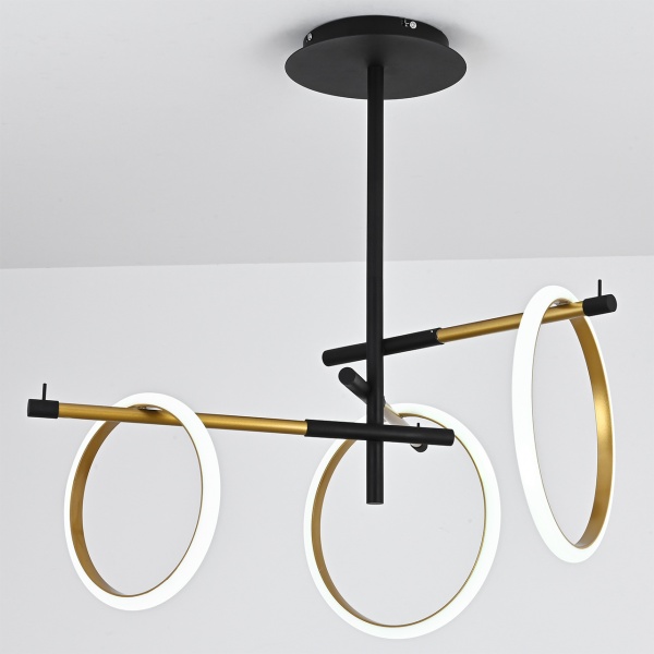 Світильник світлодіодний Hopfen Nik 55 Вт чорний 3000-6000 К 