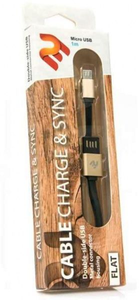 Кабель 2E USB – microUSB 1 м золотий (2E-CCTM13M-1G) USB 2.0 MicroUSB Data/Charge Dual Metal 