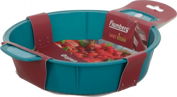 Форма для выпекания кекса Magic Ring 28.5х25х6 см бірюза Flamberg Smart Kitchen