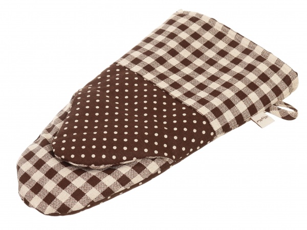 Рукавица Lucy горошек 21x36 см коричневый La Nuit 