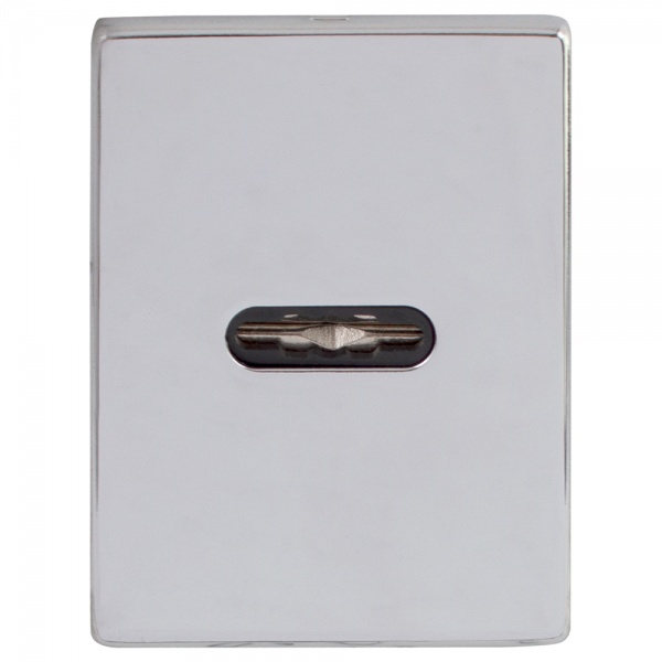 Декоративная накладка PROTECT разжимная под сувальдный ключ полированный хром