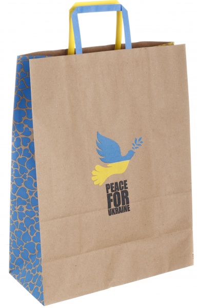 Пакет паперовий з ручками бурий KGB 324215 32х15х42 см в асортименті Art studio of happiness