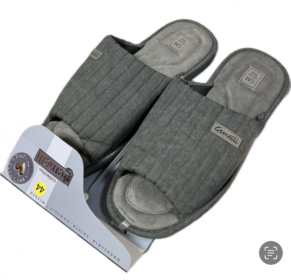 Капці домашні Gemelli Рон р.43 темно-сірий