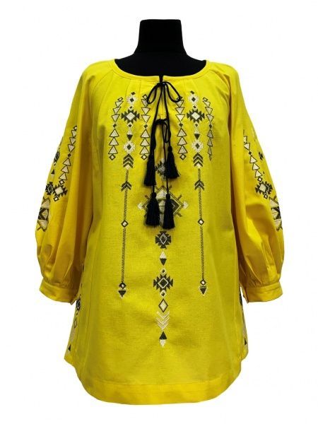 Блуза Галерея льону Терція р. 42 жовтий 