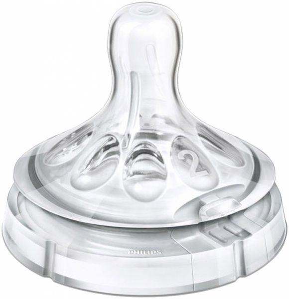 Соска Philips Avent С двумя отверстиями NATURAL SCF 652/27 2 шт