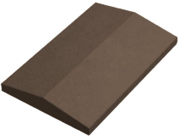 Кришка на паркан двосхила 280x600x65 мм венге ЗЗБК ім. С. Ковальської 