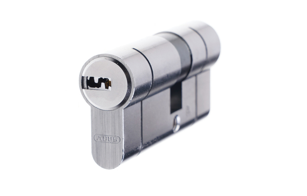 Циліндр Abus D6PS N 45/45 5K 45x45 ключ-ключ 90 мм матовий нікель