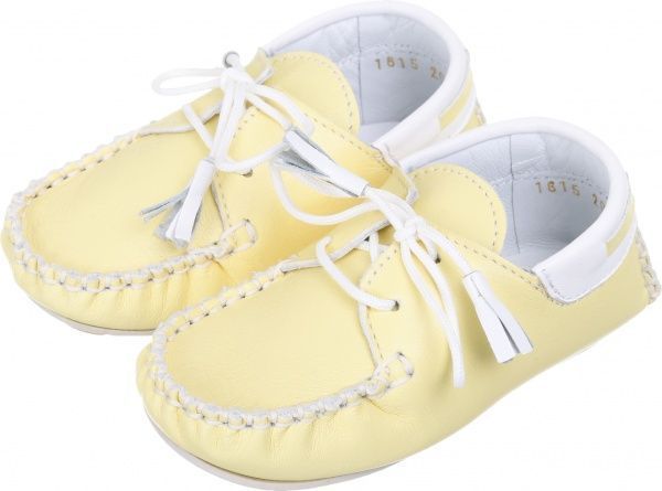 Пінетки дитячі MiracleMe 1615 р. 20 жовтий із білим 