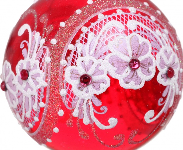 Куля новорічна Декор-престиж d 80 мм в асортименті