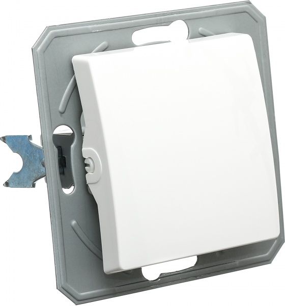 Перемикач перехресний одноклавішний TEM Ekonomik без підсвітки 10 А 250В білий SE70PWXO-U