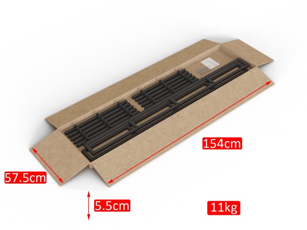 Стеллаж Altstahl Dores 4 12х57х150 см черный