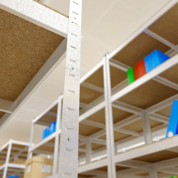 Стеллаж металлический Меткас Стандарт оцинкованный 2000x1200x600 мм полка 5 шт. цинк 