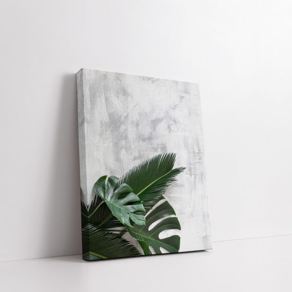 Картина на холсте Листья на мраморе 50x70 см WS Holst 14082224 