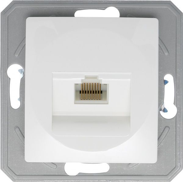 Розетка комп’ютерна TEM Ekonomik RJ45 білий KE37PWXO-U