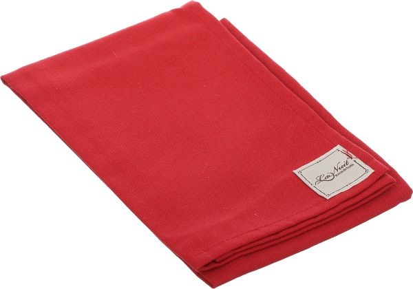 Полотенце кухонное Винтаж однотонное 45x65 см La Nuit красный 