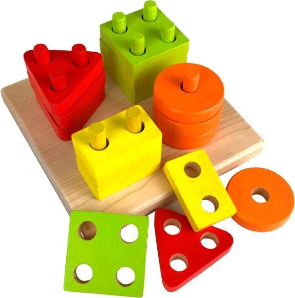 Іграшка розвивальна Cubika Геометричний сортер (квадрат)