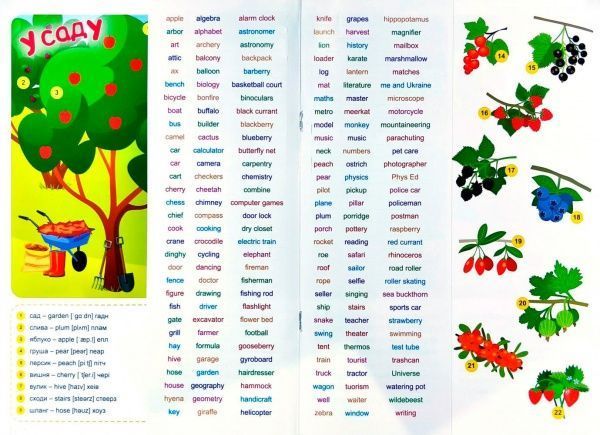 Книга «Наліпки Funny English. Сафарі(+186 наліпок)»