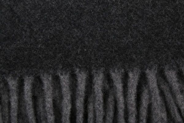 Плед Fine-DF Anthra.-Graphit 130x180 см темно-серый/серый Billerbeck 