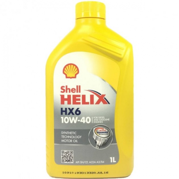 Моторне мастило SHELL Helix HX6 10W-40 1 л (ТОВ-У001627)