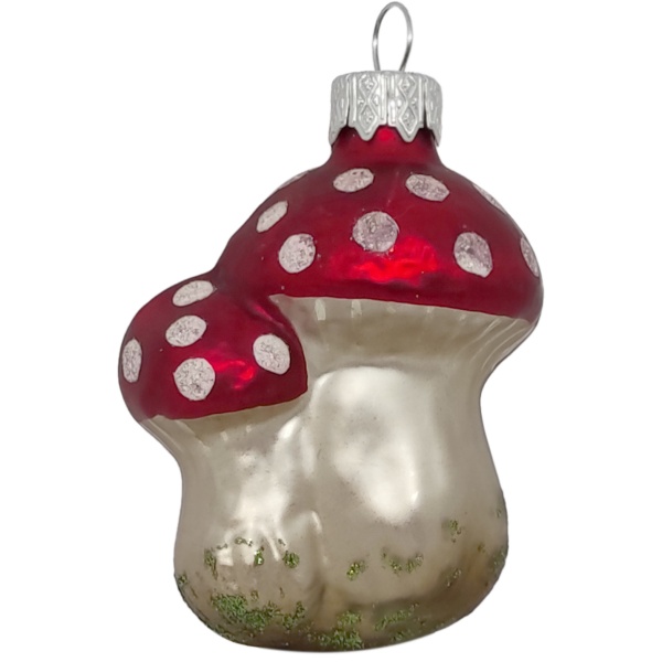 Іграшка на ялинку Мухомор різнокольоровий 2487-8