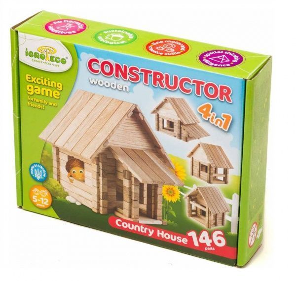 Конструктор Igroteco Заміський будинок 4 в 1