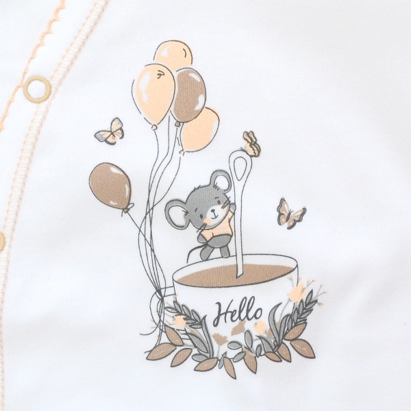 Комбинезон для девочки Minikin р.62 белый 22010362 