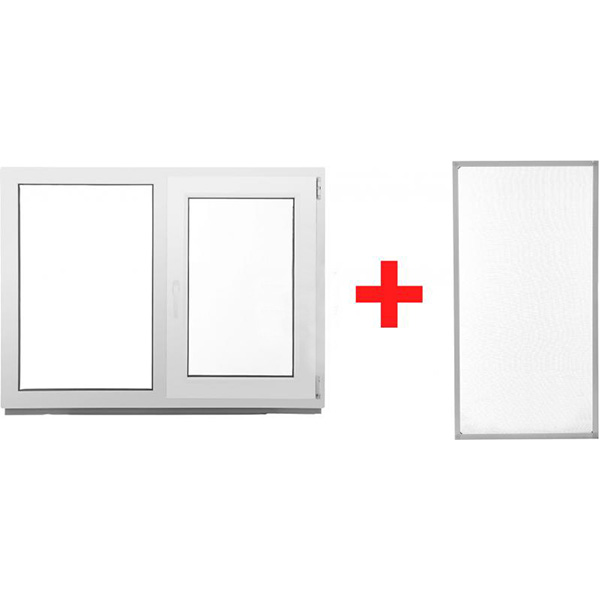 Окно поворотно-откидное OpenTeck Standard 60 1200x900 мм правое + москитная сетка в подарок