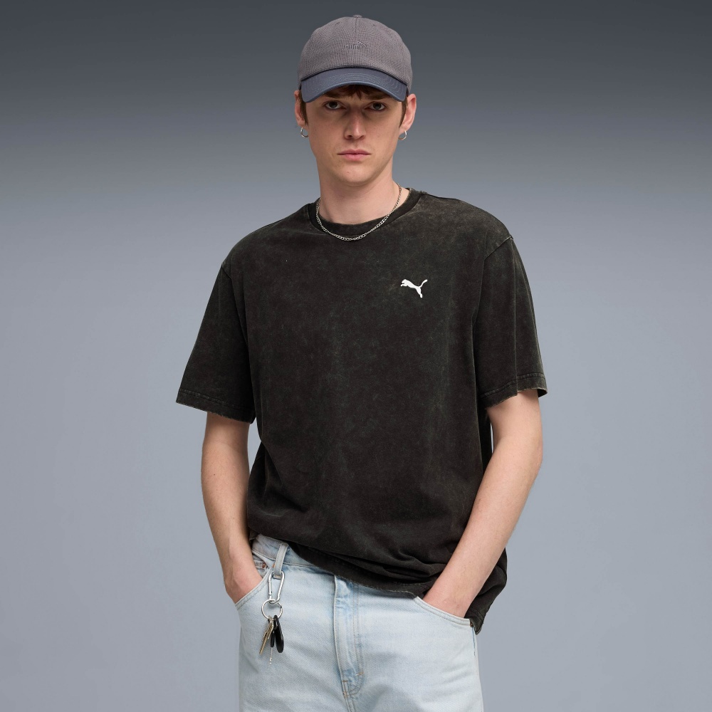 Футболка Puma ESS ELEVATED Relaxed Wash Tee 68804801 р.M черный