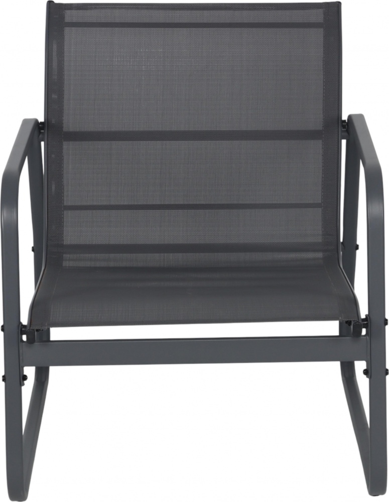 Комплект металевих меблів Indigo Амелі стіл + 2-х місна софа + 2 крісла графіт