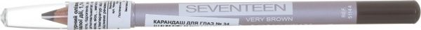 Олівець для очей Seventeen longstay eye shaper №34 very brown 1,14 г