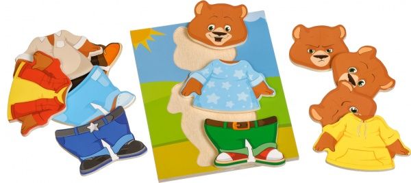 Набір Іграшки з дерева Ведмежа Міша