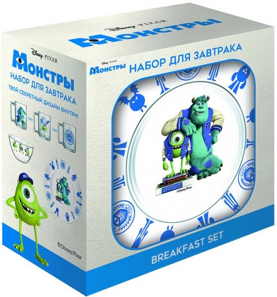 Набор детской посуды Disney Монстры 3 предмета ОСЗ
